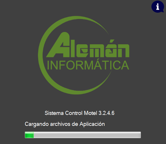 Sistema Control Motel - Interfaz oscura estilo azul