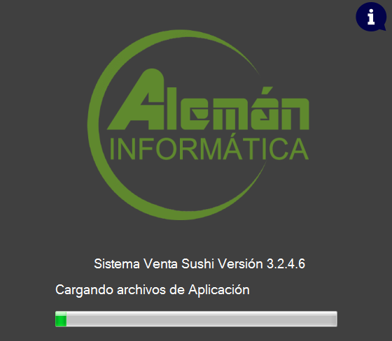Sistema Sushi - Interfaz oscura estilo azul